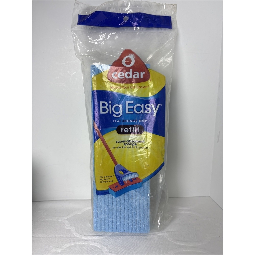 New O Cedar Big Easy Mop Refill Discontinued Blue Sealed